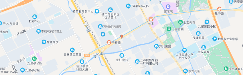 上海中春路(招呼站)_公交站地图_上海公交_妙搜公交查询2024