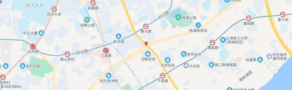 上海周家嘴路黄兴路_公交站地图_上海公交_妙搜公交查询2024