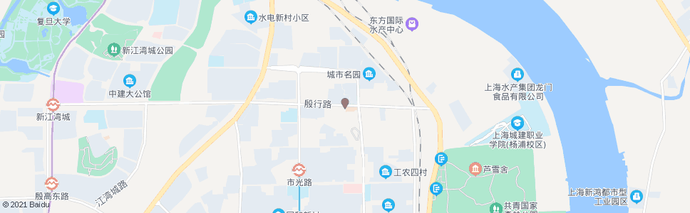 上海工农新村_公交站地图_上海公交_妙搜公交查询2024