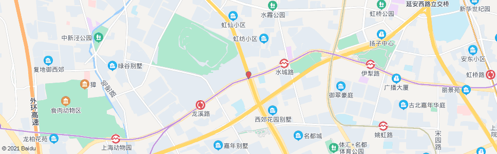 上海虹桥路虹许路_公交站地图_上海公交_妙搜公交查询2024