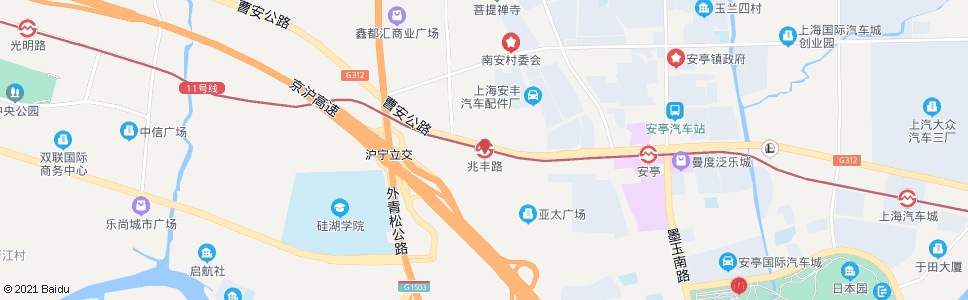 上海兆丰路站_公交站地图_上海公交_妙搜公交查询2024