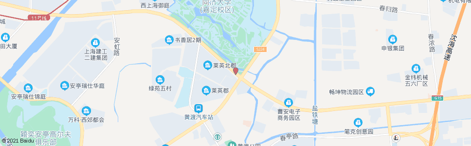 上海曹安公路嘉松北路_公交站地图_上海公交_妙搜公交查询2024