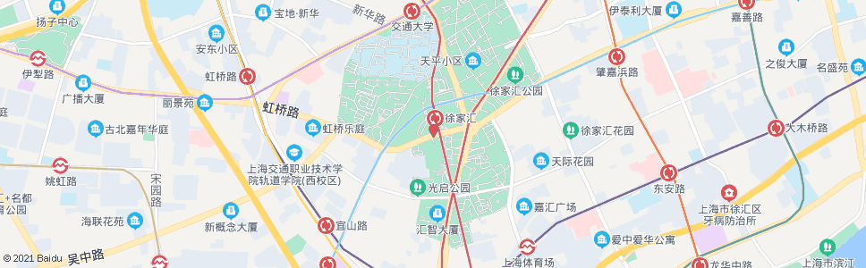 上海虹桥路恭城路(徐家汇)_公交站地图_上海公交_妙搜公交查询2024