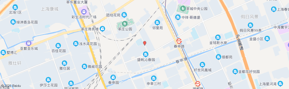 上海莘西南路沁春路_公交站地图_上海公交_妙搜公交查询2024