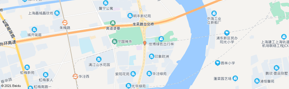 上海长发路华泾路_公交站地图_上海公交_妙搜公交查询2024