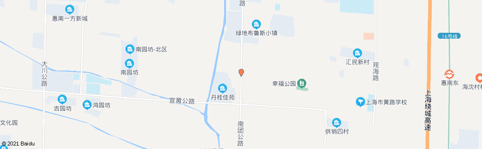 上海宣黄公路南团公路_公交站地图_上海公交_妙搜公交查询2024