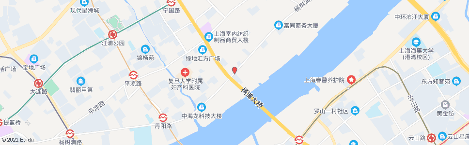 上海杨树浦路松潘路(招呼站)_公交站地图_上海公交_妙搜公交查询2024