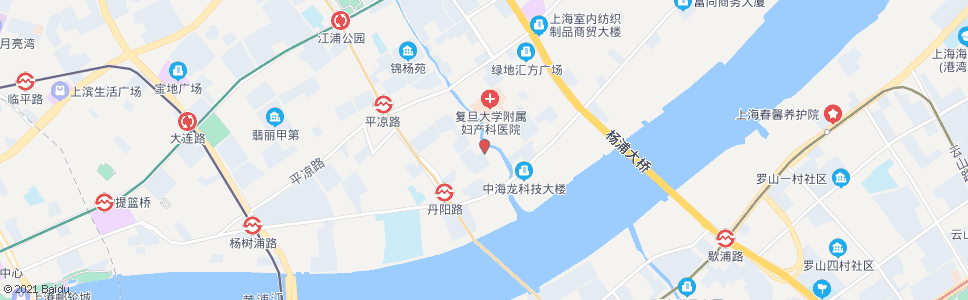 上海兰州路杨树浦路_公交站地图_上海公交_妙搜公交查询2024