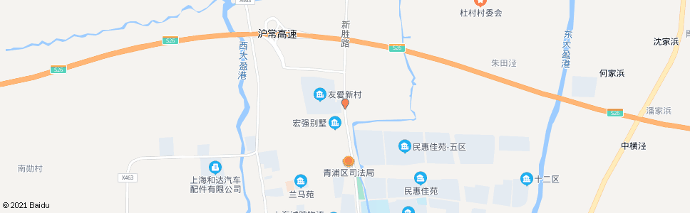 上海北青公路新园路(招呼站)_公交站地图_上海公交_妙搜公交查询2024