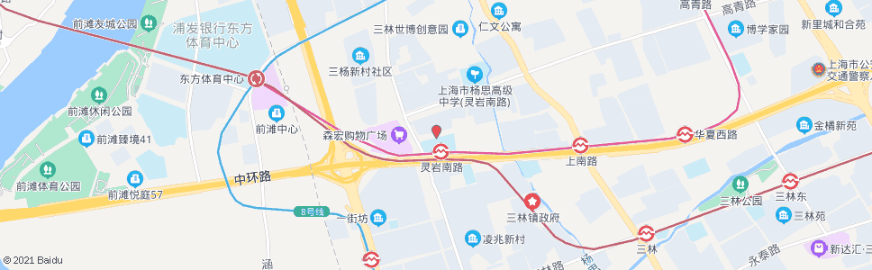 上海杨南路长清路_公交站地图_上海公交_妙搜公交查询2024