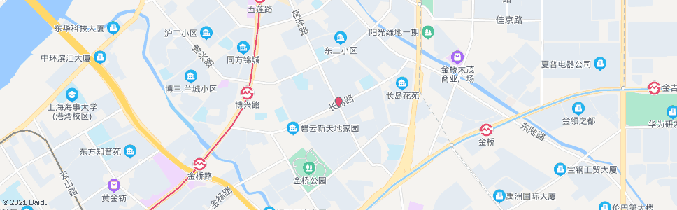 上海菏泽路长岛路_公交站地图_上海公交_妙搜公交查询2024