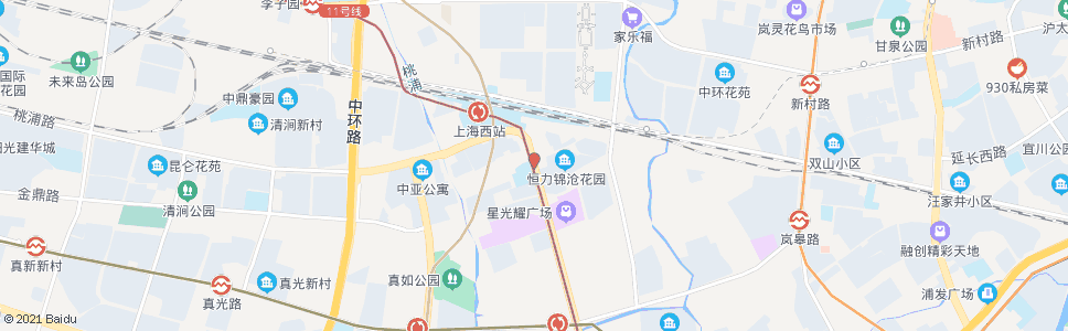 上海芝川路曹杨路_公交站地图_上海公交_妙搜公交查询2024