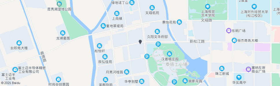 上海三新北路新松江路_公交站地图_上海公交_妙搜公交查询2024