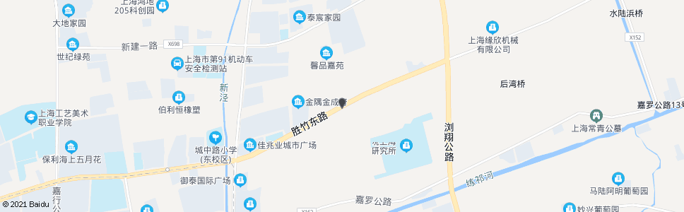 上海胜竹东路杨院村_公交站地图_上海公交_妙搜公交查询2024