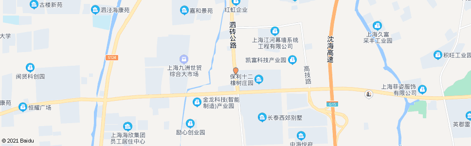 上海泗砖公路莘砖公路_公交站地图_上海公交_妙搜公交查询2024