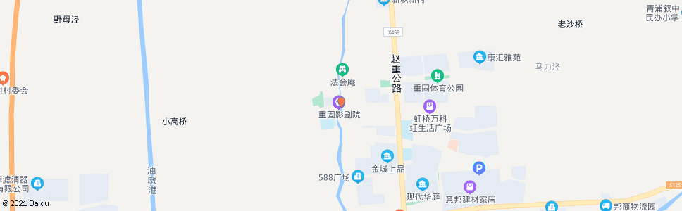 上海重艾路福泉山路(重固卫生院)_公交站地图_上海公交_妙搜公交查询2024