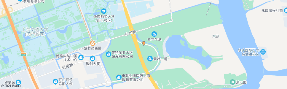 上海江川东路紫月路_公交站地图_上海公交_妙搜公交查询2024