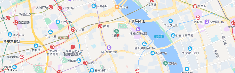 上海新北门(城隍庙)_公交站地图_上海公交_妙搜公交查询2024