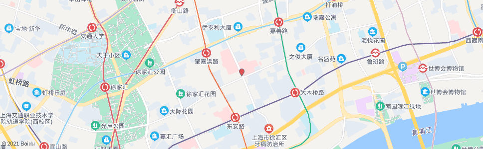 上海枫林路斜土路_公交站地图_上海公交_妙搜公交查询2024
