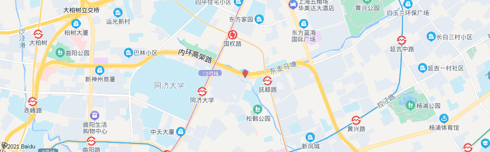 上海中山北二路四平路_公交站地图_上海公交_妙搜公交查询2024