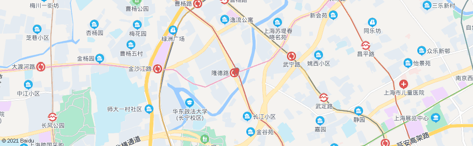 上海隆德路站_公交站地图_上海公交_妙搜公交查询2024