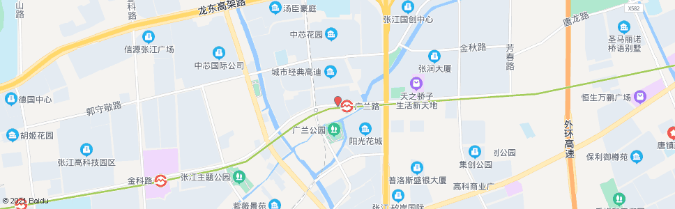 上海广兰路祖冲之路_公交站地图_上海公交_妙搜公交查询2024