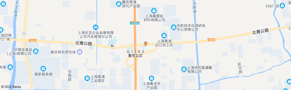 上海北青公路香花桥(招呼站)_公交站地图_上海公交_妙搜公交查询2024