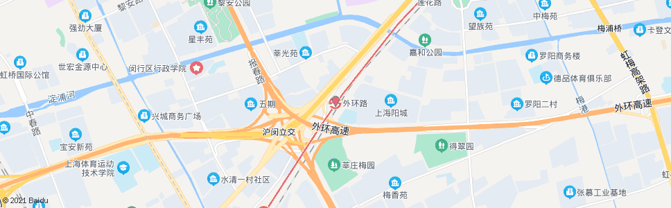 上海外环路站_公交站地图_上海公交_妙搜公交查询2024