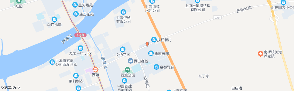 上海新南家园_公交站地图_上海公交_妙搜公交查询2024