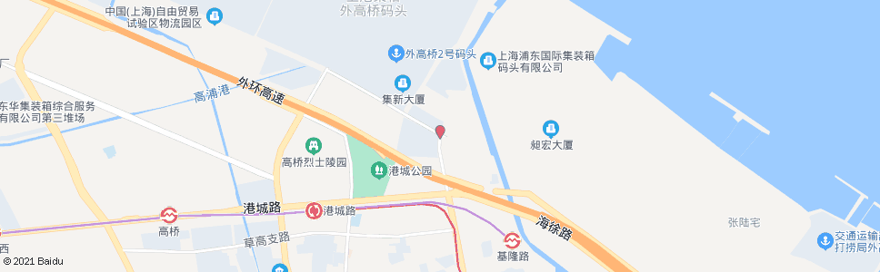 上海港华路杨高北一路_公交站地图_上海公交_妙搜公交查询2024