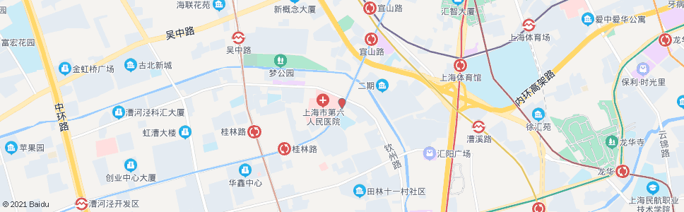 上海市六医院_公交站地图_上海公交_妙搜公交查询2024