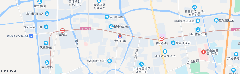 上海盈港路城中北路(世纪联华)_公交站地图_上海公交_妙搜公交查询2024