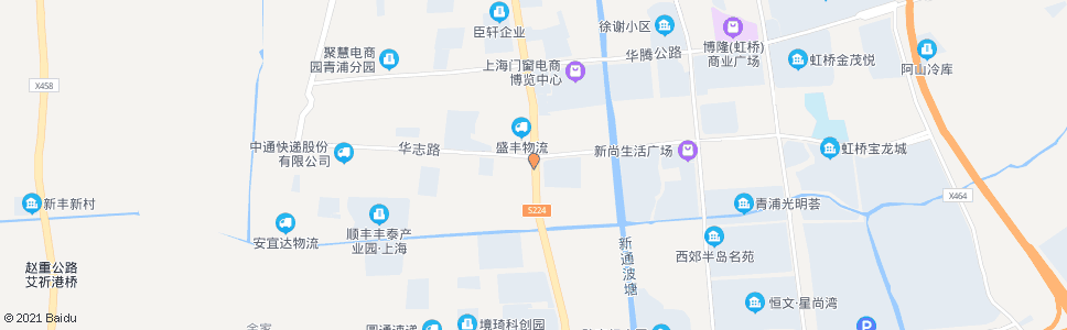 上海嘉松中路华志路_公交站地图_上海公交_妙搜公交查询2025