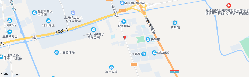 上海东川公路庆荣路_公交站地图_上海公交_妙搜公交查询2024