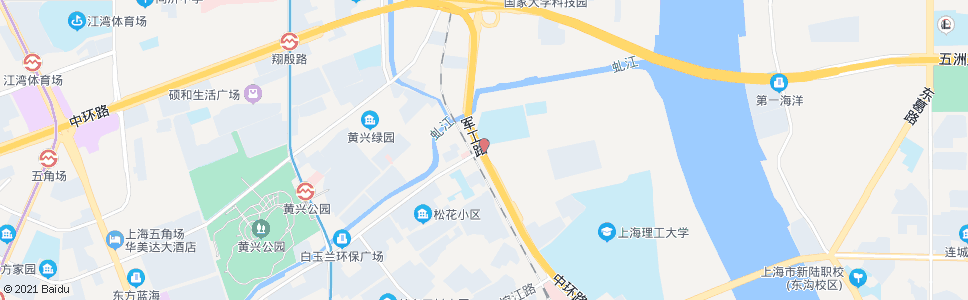 上海松花江路军工路_公交站地图_上海公交_妙搜公交查询2025