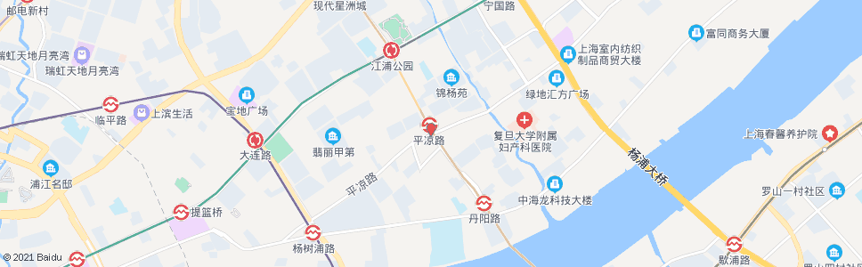 上海江浦路平凉路_公交站地图_上海公交_妙搜公交查询2024