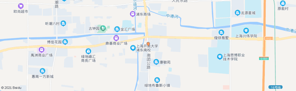 上海南团公路沪南公路_公交站地图_上海公交_妙搜公交查询2024