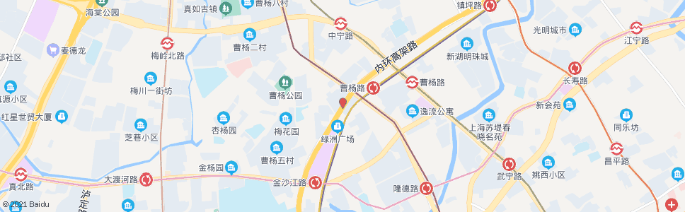 上海中山北路曹杨路_公交站地图_上海公交_妙搜公交查询2024