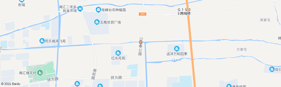 上海川南奉公路拱乐路_公交站地图_上海公交_妙搜公交查询2025