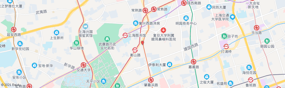 上海乌鲁木齐南路衡山路_公交站地图_上海公交_妙搜公交查询2024