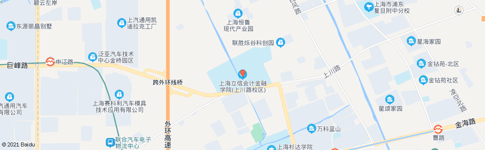 上海上川路民耀路(上海金融学院)_公交站地图_上海公交_妙搜公交查询2024