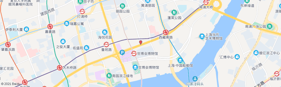 上海局门路中山南一路_公交站地图_上海公交_妙搜公交查询2024