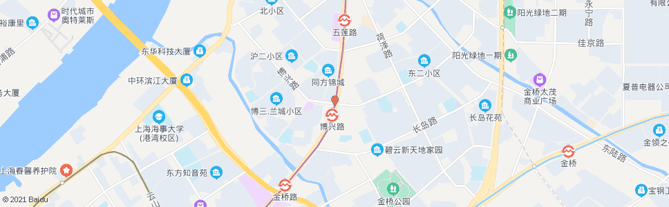 上海张杨北路博兴路_公交站地图_上海公交_妙搜公交查询2024