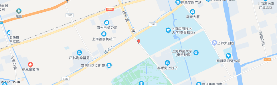 上海海湾路奉柘公路_公交站地图_上海公交_妙搜公交查询2024