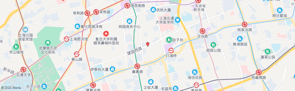 上海建国西路陕西南路_公交站地图_上海公交_妙搜公交查询2024