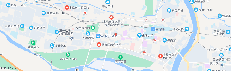 宝鸡红旗路口(宝鸡商场)_公交站地图_宝鸡公交_妙搜公交查询2025