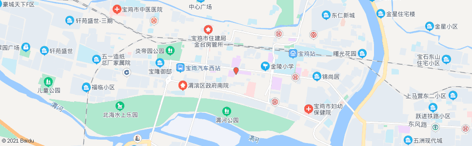 宝鸡汉中路_公交站地图_宝鸡公交_妙搜公交查询2025