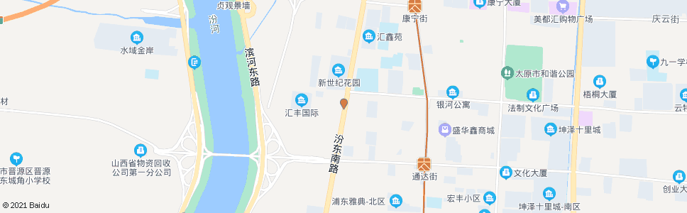 太原汾东南路昌盛西街口_公交站地图_太原公交_妙搜公交查询2025