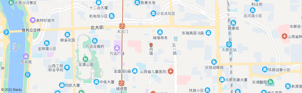 太原北肖墙坝陵北街口(征兵大厦)_公交站地图_太原公交_妙搜公交查询2024