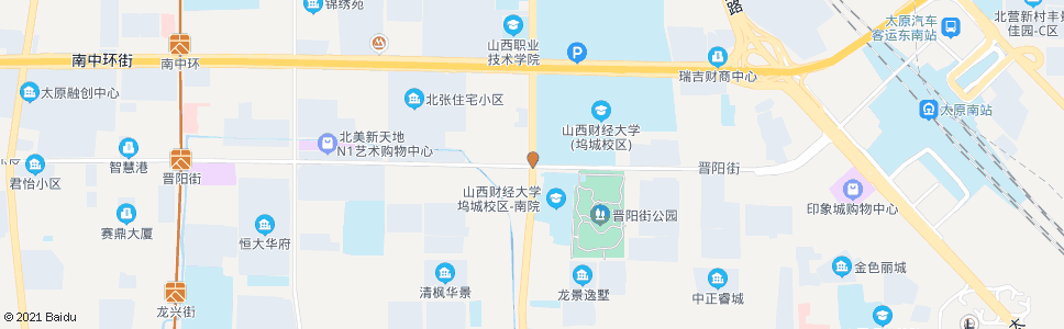 太原坞城南路晋阳街口_公交站地图_太原公交_妙搜公交查询2024